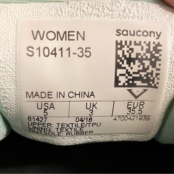 Saucony Womens Everun Hurricane ISO Running Sneakers Shoes Size 5 - Picture 8 of 10